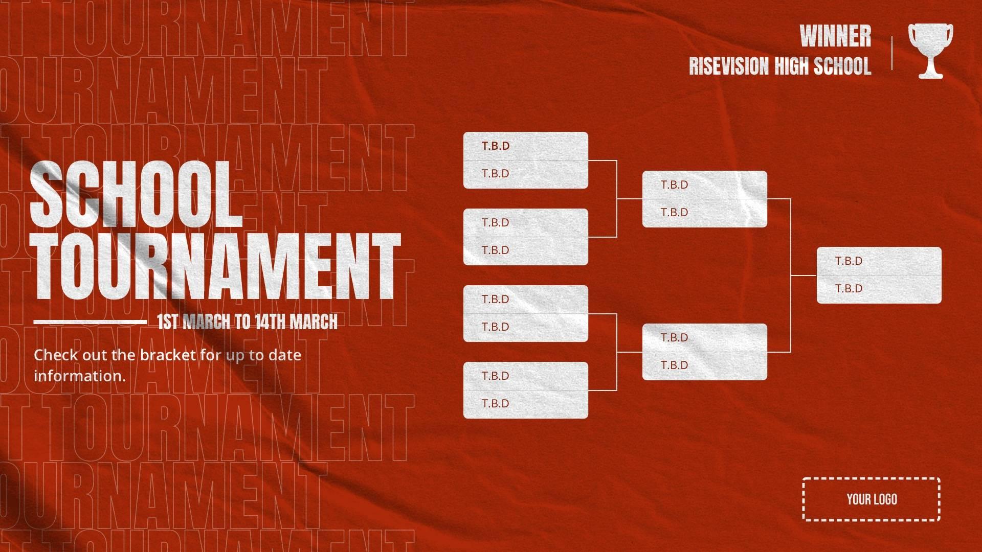 tournament bracket digital display