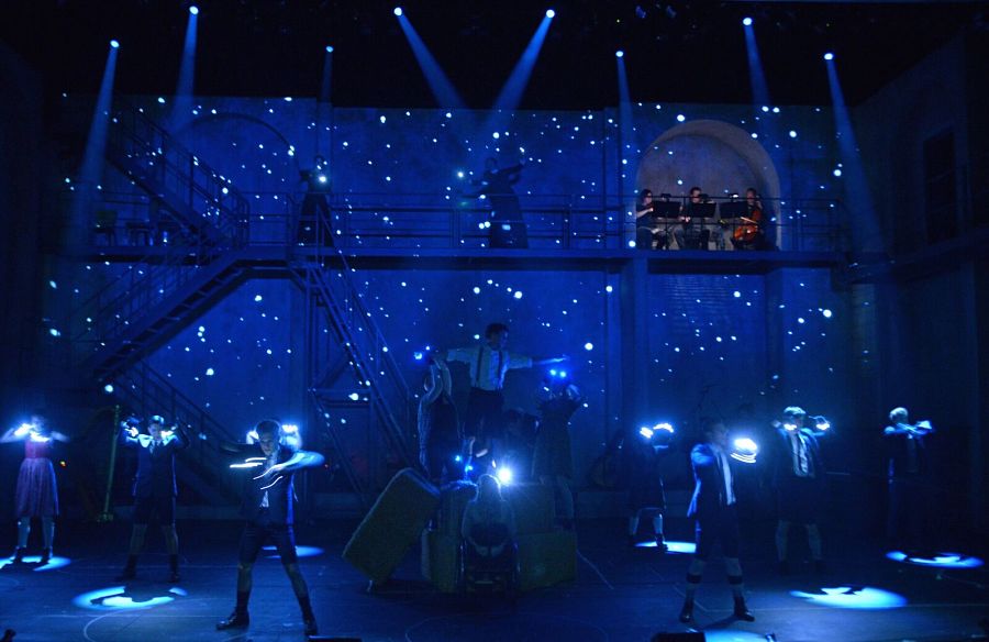 historical theatre stage lighting minimalistic set design