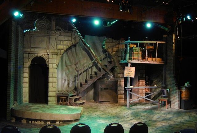 theater stage dramatic scenery