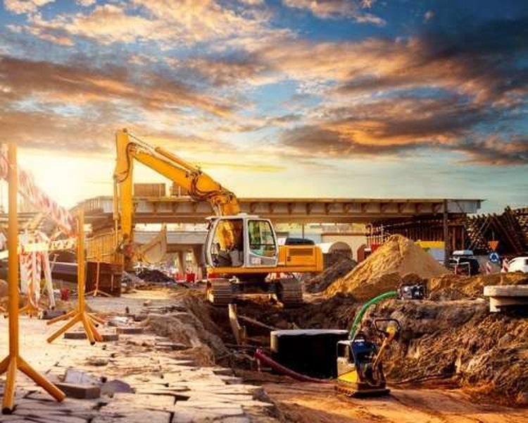infrastructure construction site