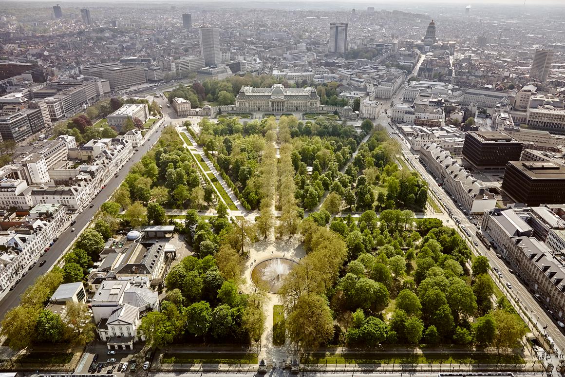 brussels cityscape historic landmarks urban park