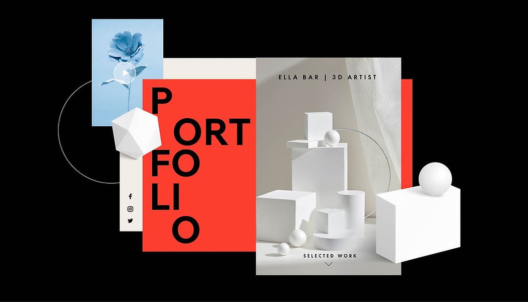 Online design portfolio example