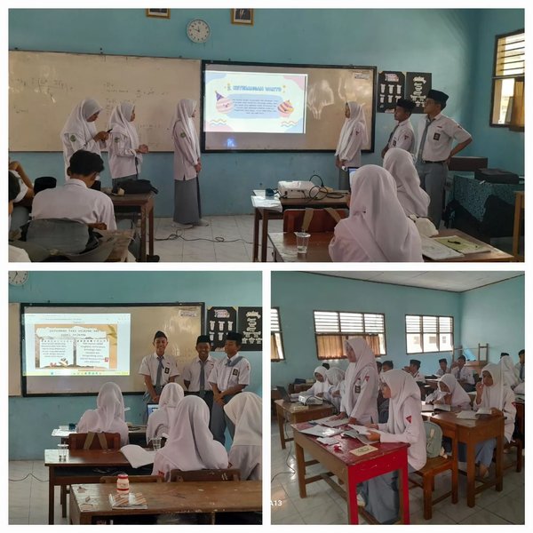 Ilustrasi proses peer teaching di dalam kelas