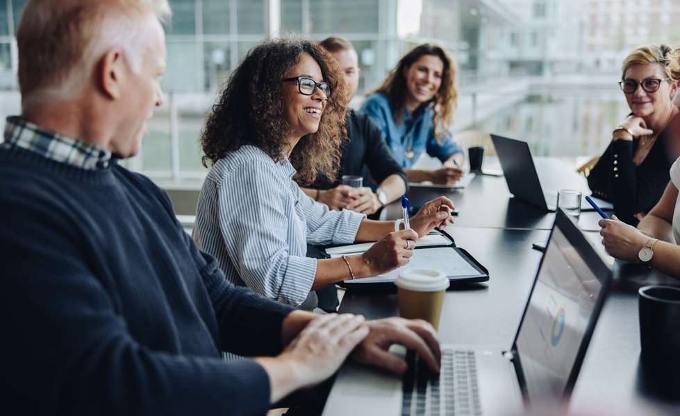 Engineering team discussing technical specifications