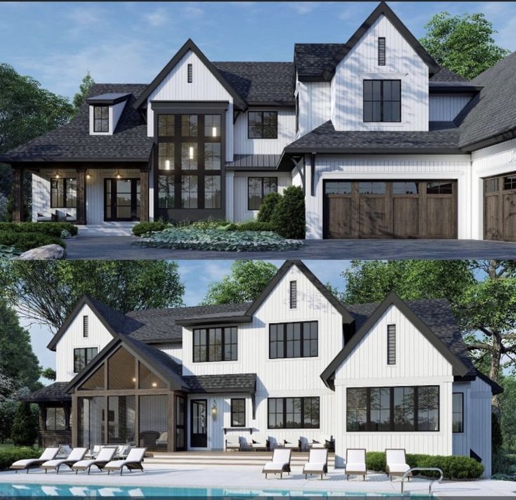 modern suburban home exterior