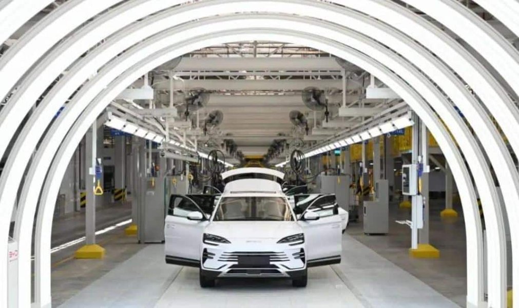 BYD's commitment to global manufacturing is evident with new facilities like this one in Uzbekistan.