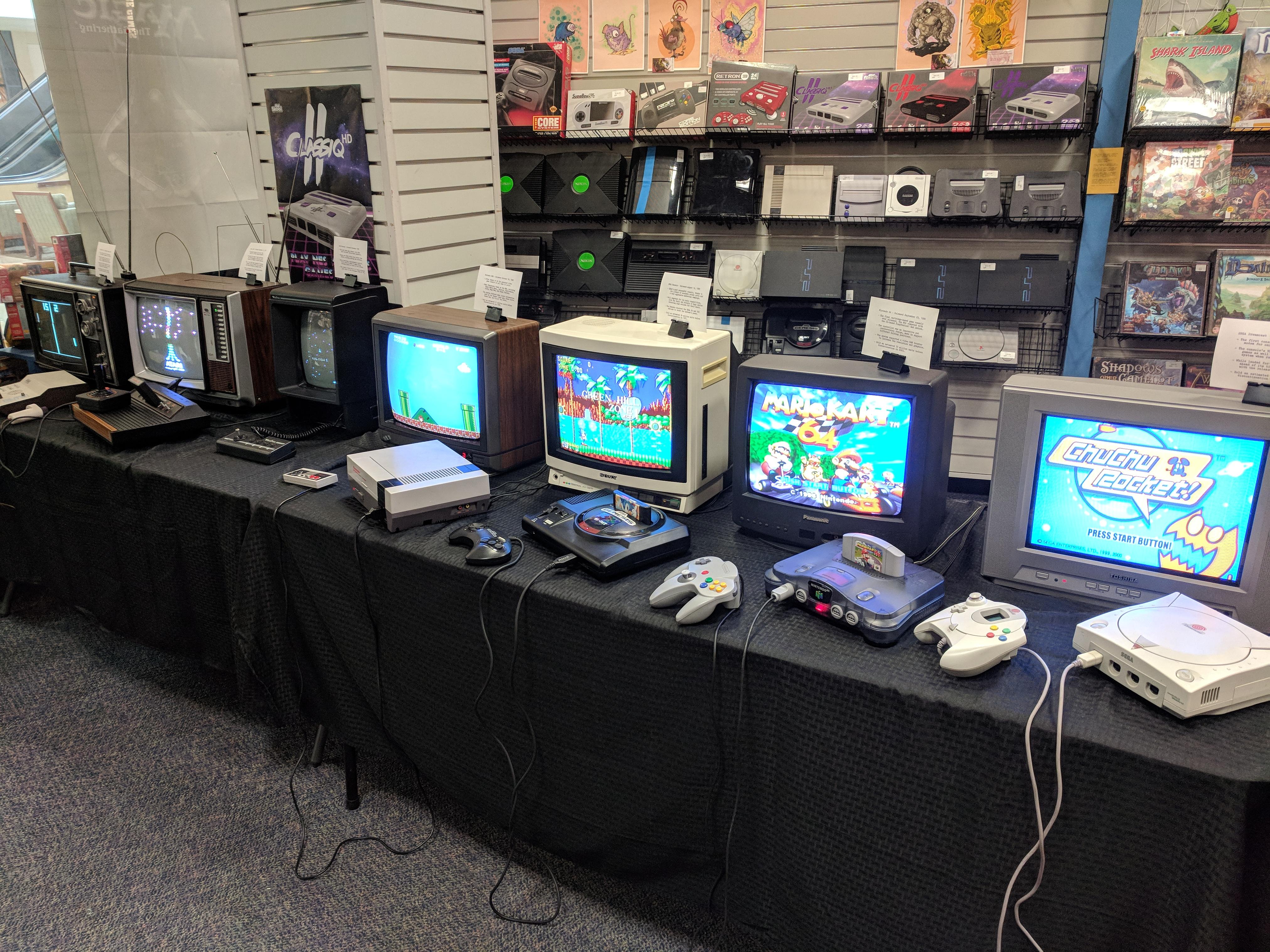 vintage computer setup and demo event