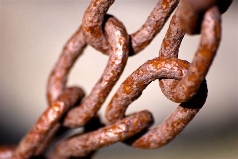 chain links on table