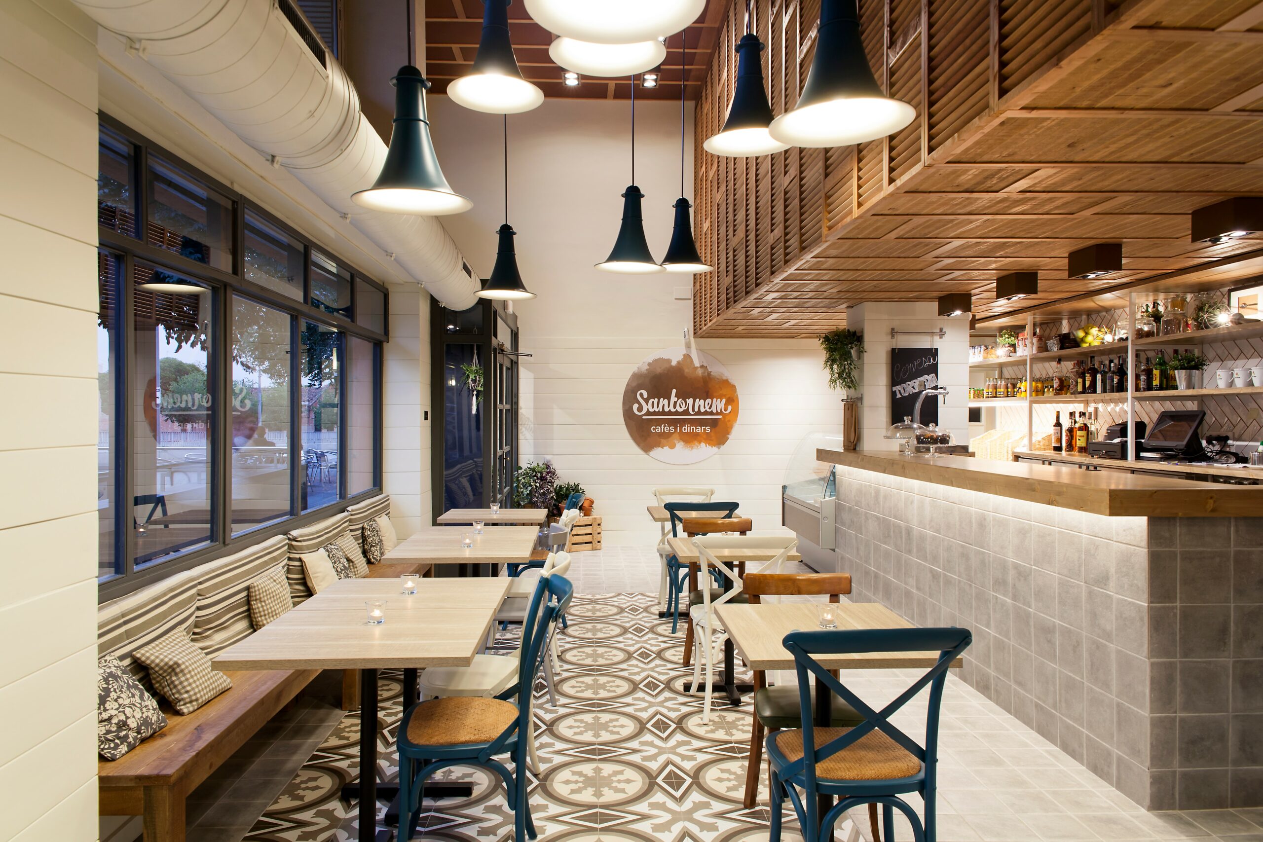 modern cafe interior design