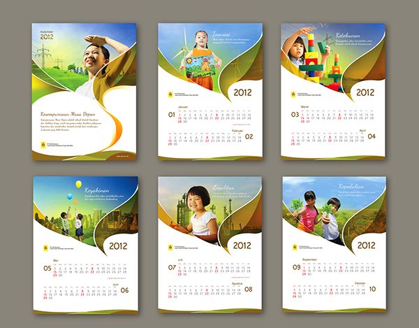 calendar design creative layout