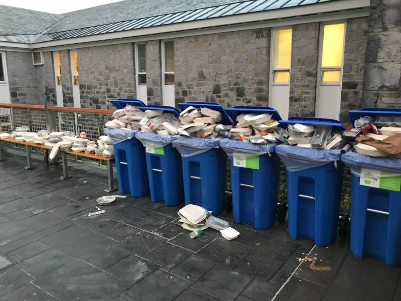 campus recycling plastic waste