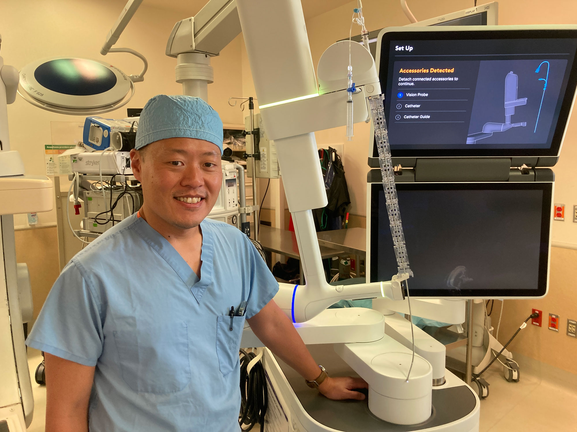 lung cancer medical equipment scene