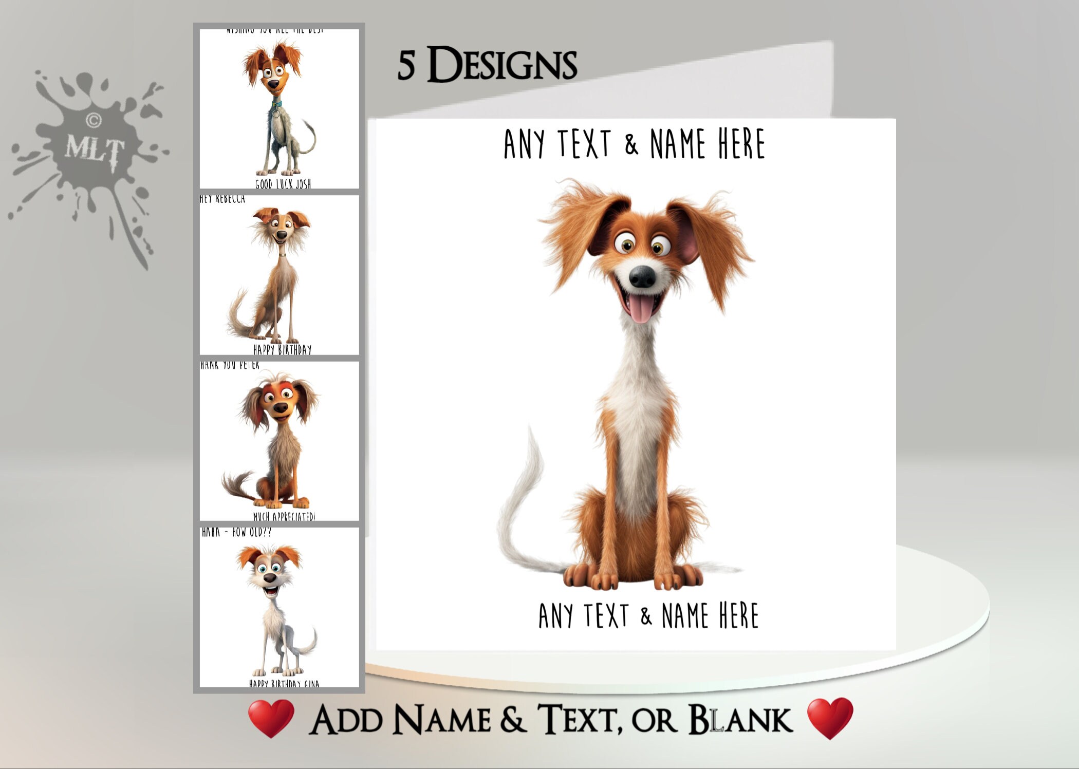 dog names and letters concept