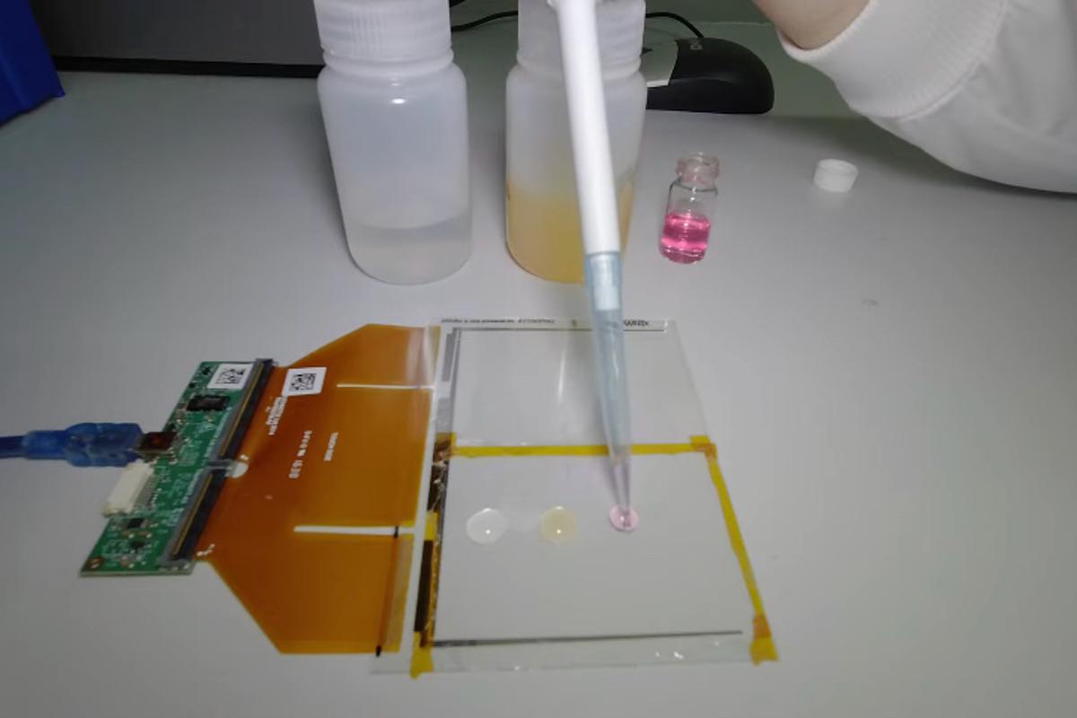 touchscreen sensor laboratory setup