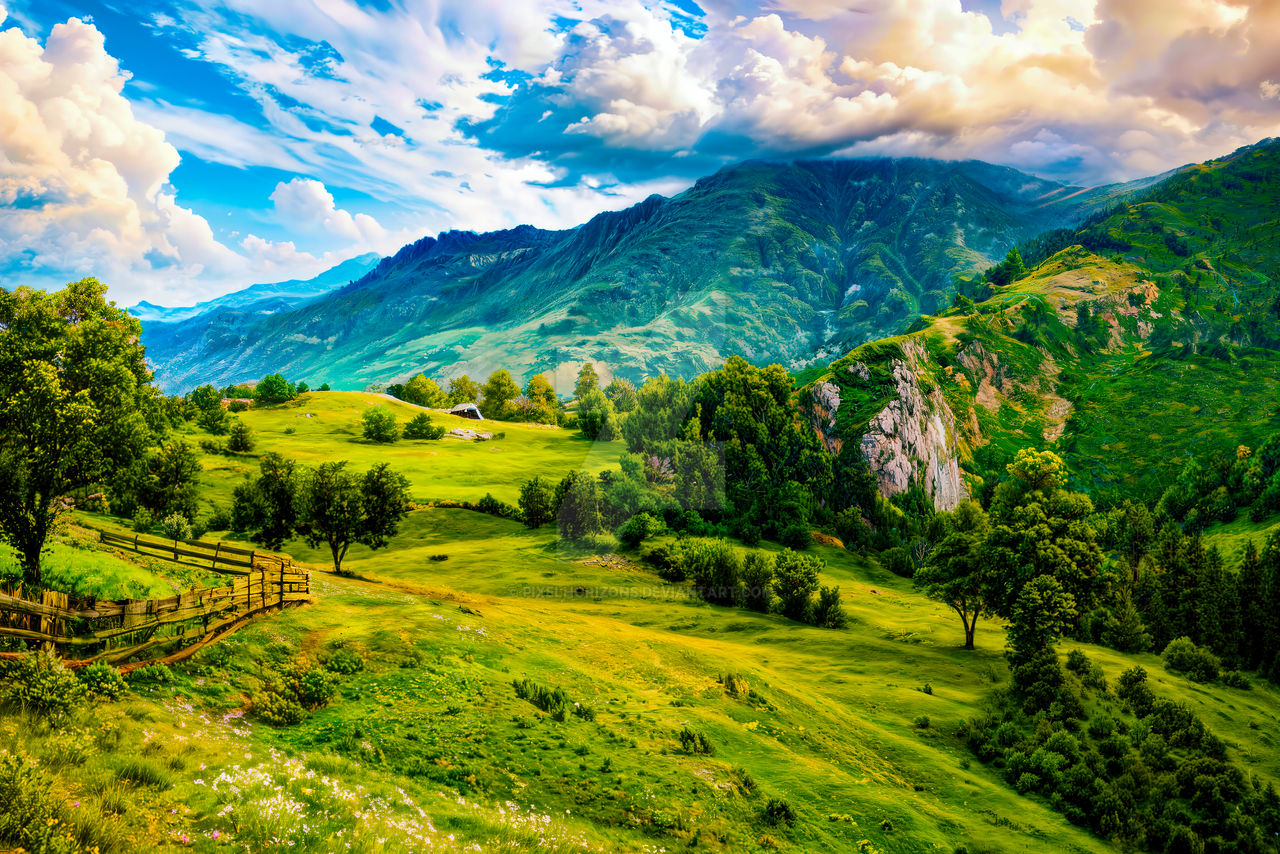 scenic hilltop vista