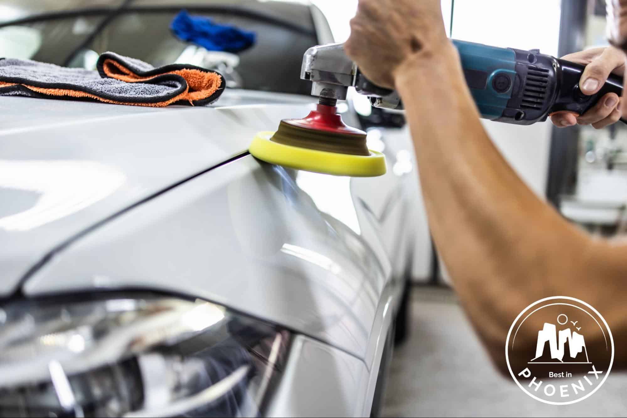car detailing service automotive tools and luxury car