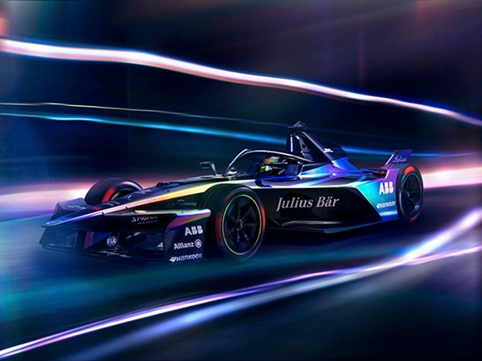 race car accelerating