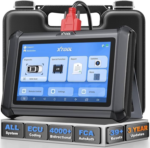 An example of an OBD-II diagnostic scanner, useful for clearing codes and resetting the ECU.