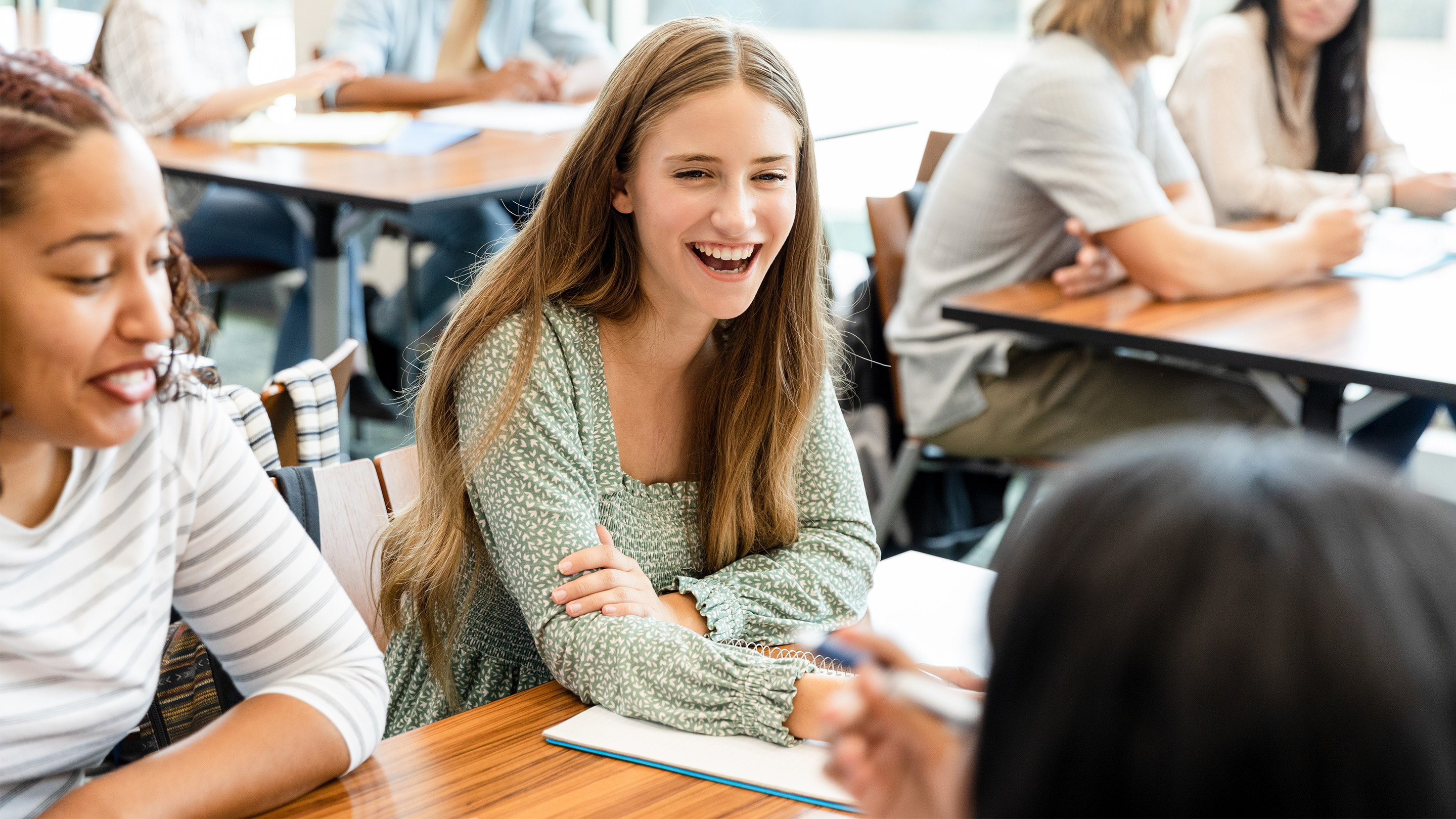 Grade 12 students in classroom