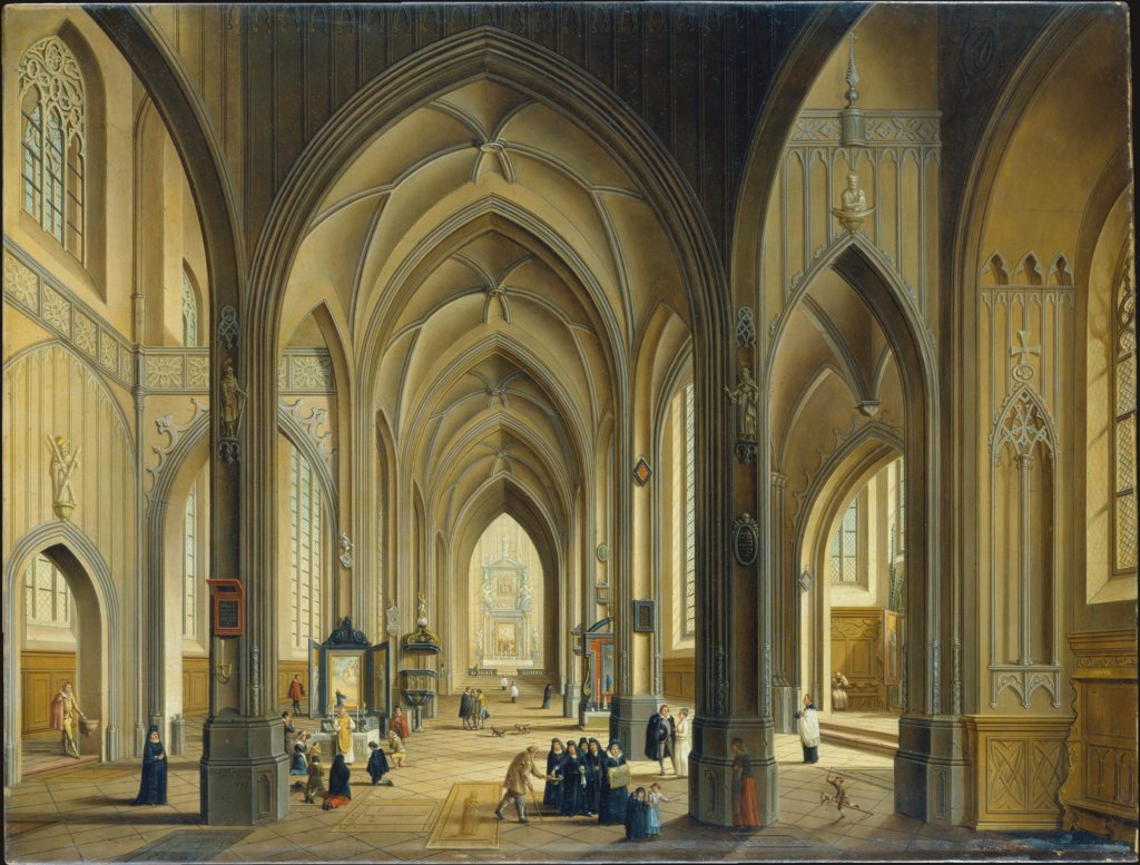gothic cathedral interior religious artifacts