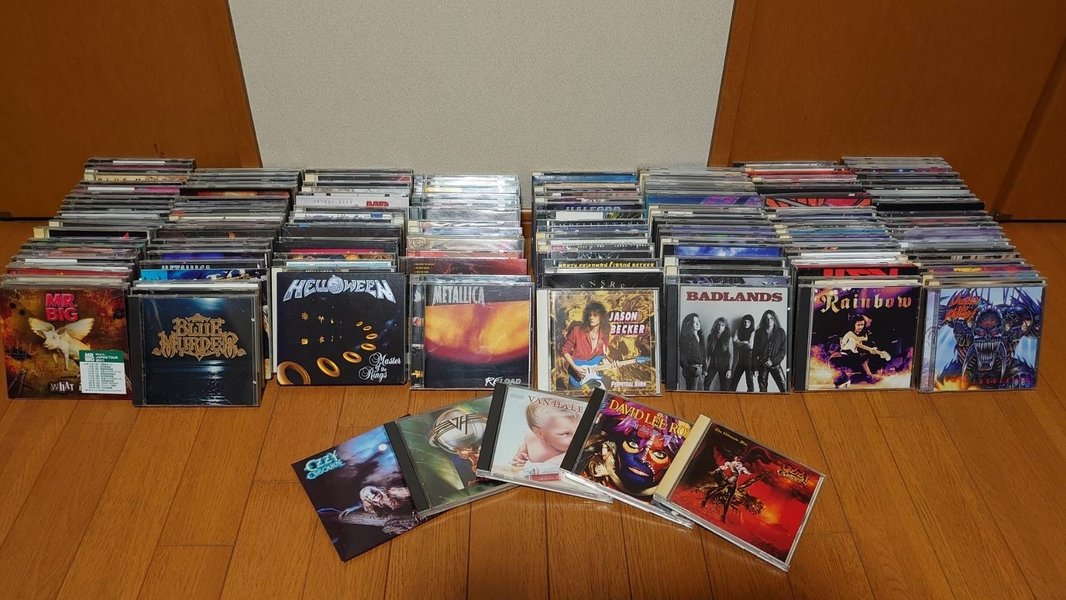 ファンのCDコレクションの様子