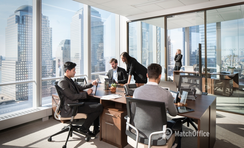 financial districts and corporate meeting rooms