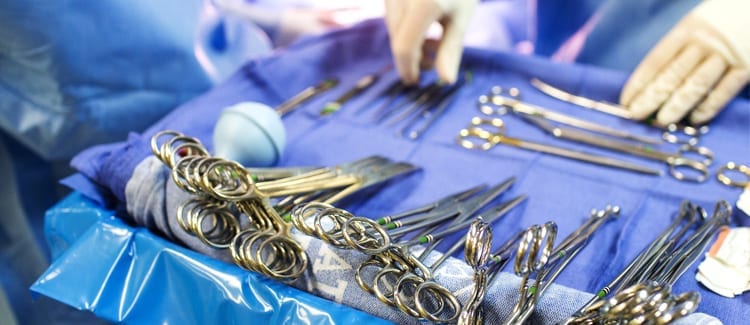 surgical instruments operating room