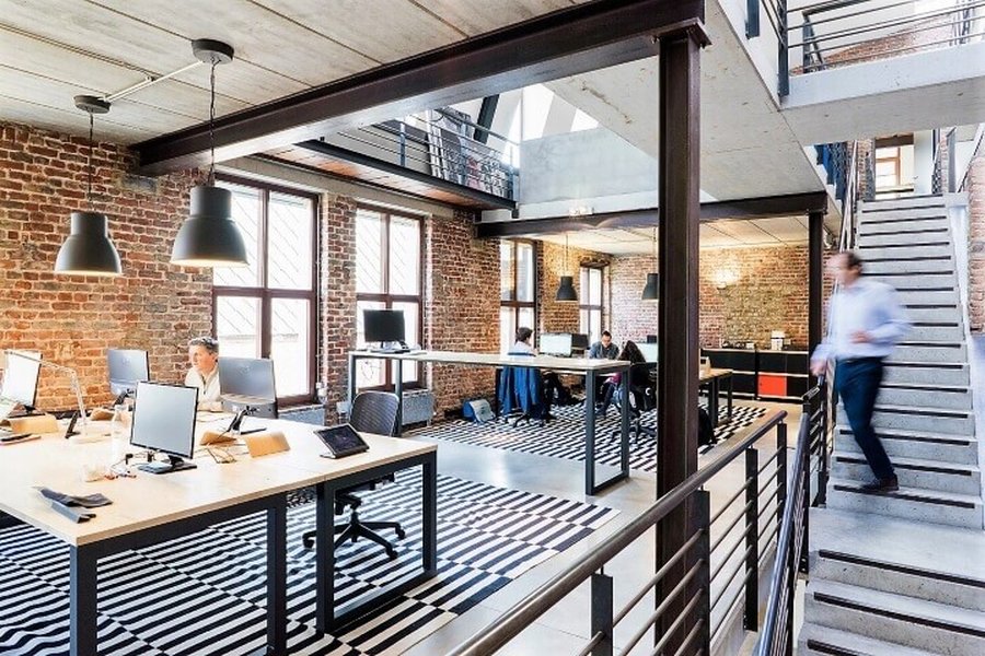 modern office communication setup