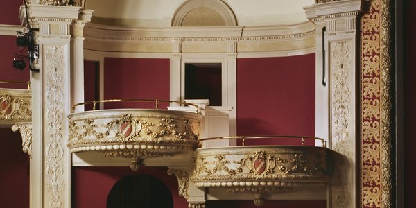 historic theater building with ornate decoration