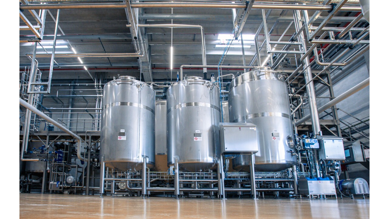 industrial fermenter setup