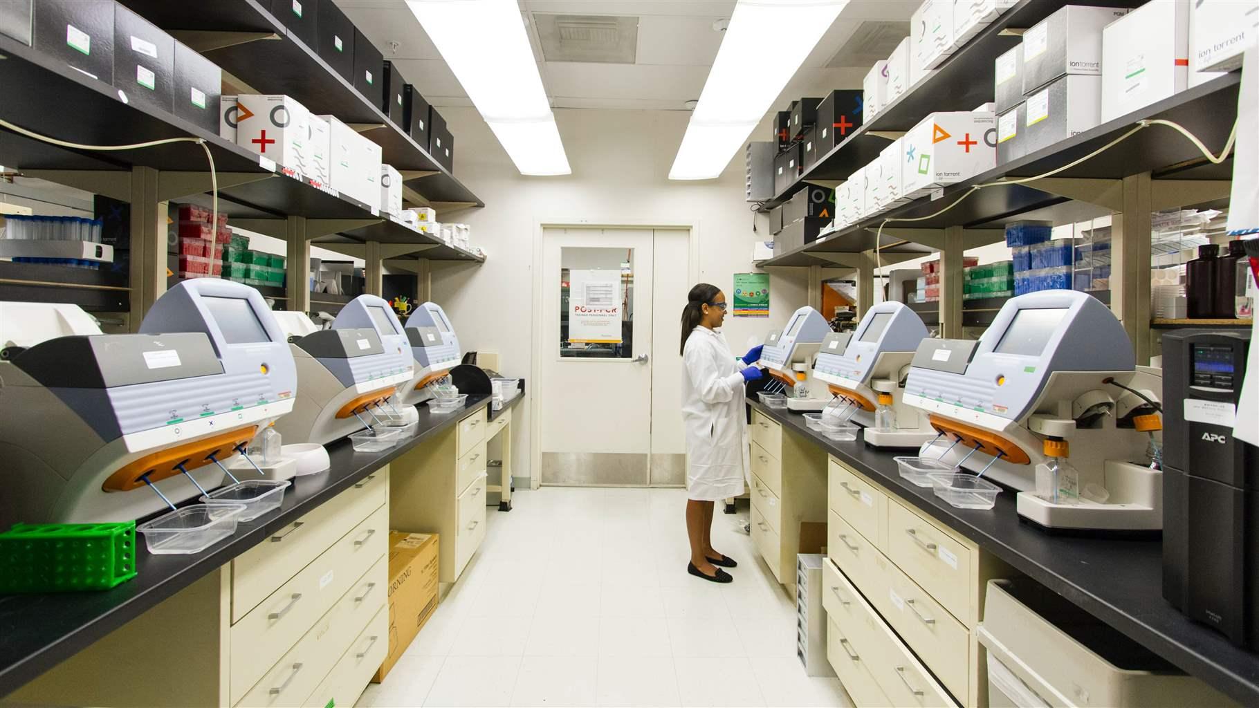 scenic photographs of clinical research laboratories and pharmaceutical labs