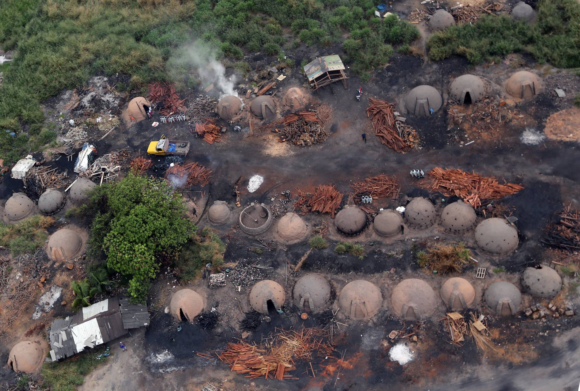 sustainable charcoal production factory