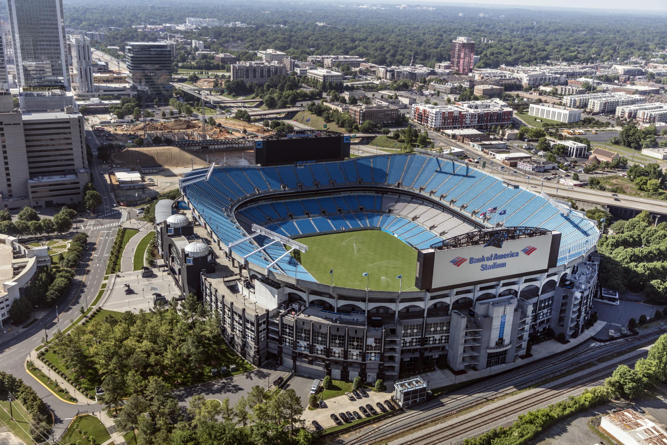 football stadium aerial view series