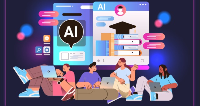 campus students using ai in education