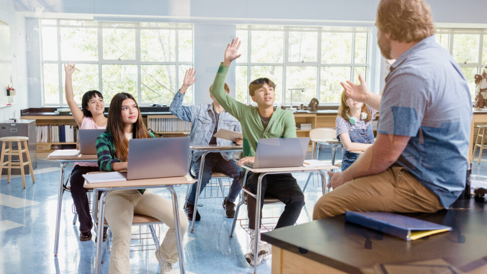 senior high school classroom