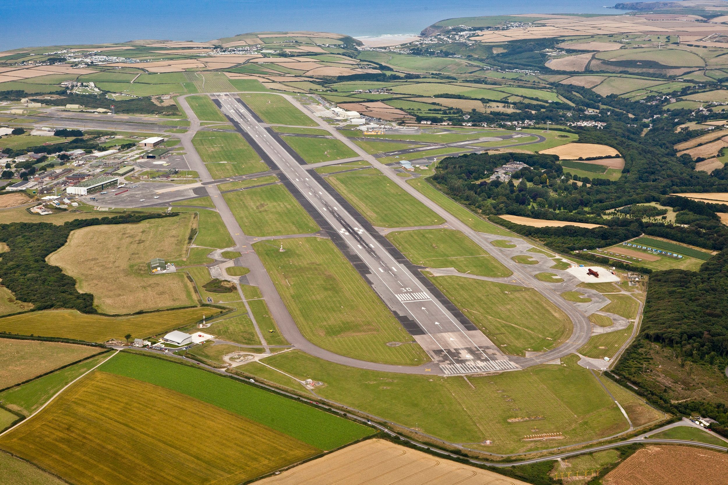 aerial view of airports and runways