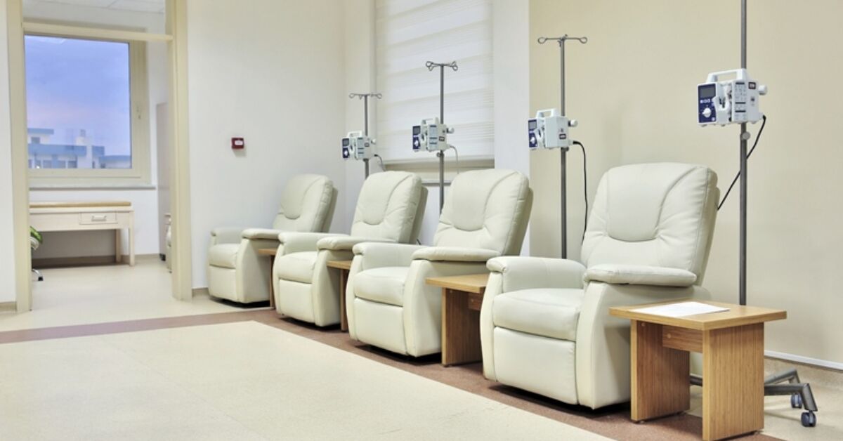 chemotherapy treatment room patient equipment