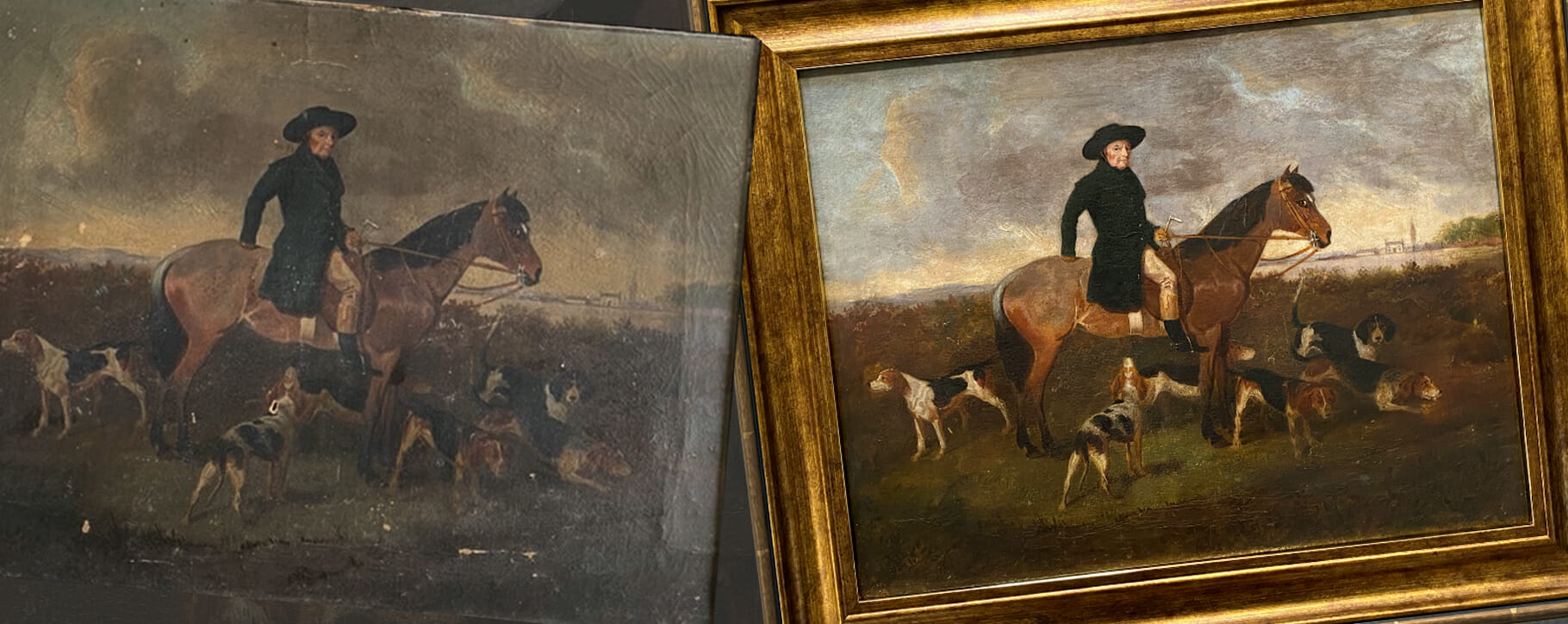 historical horse scenery