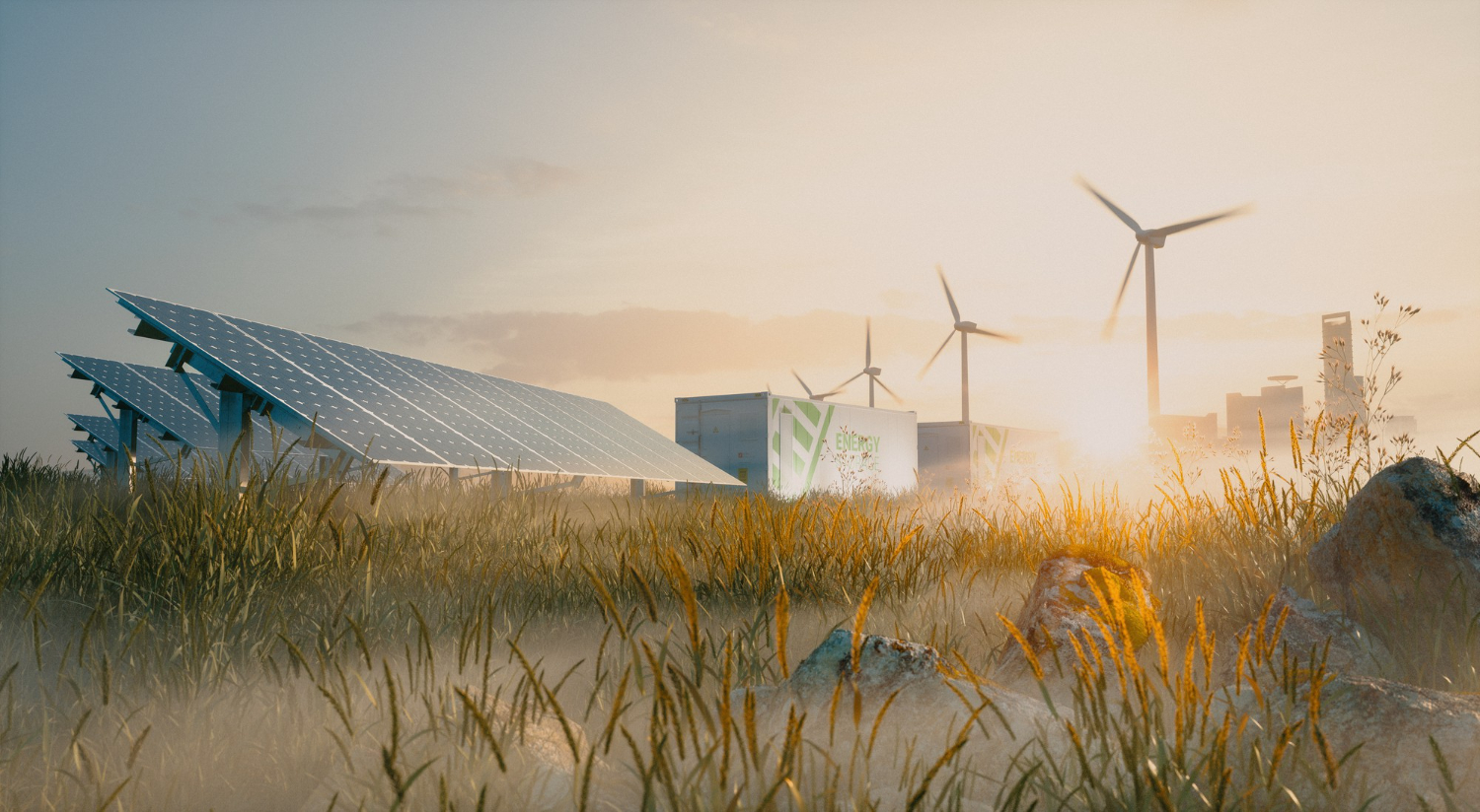 scenic renewable energy installations in China