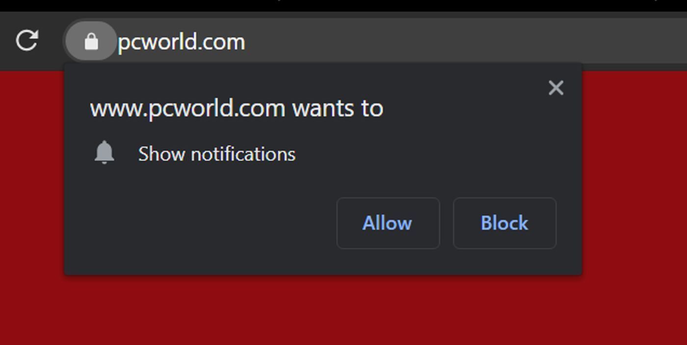 chrome browser notification