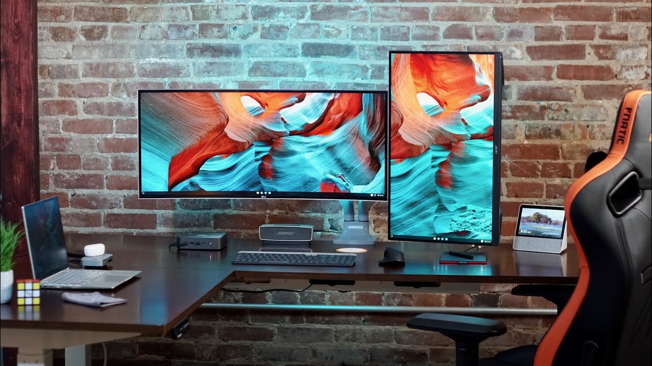 modern chromebooks on desk