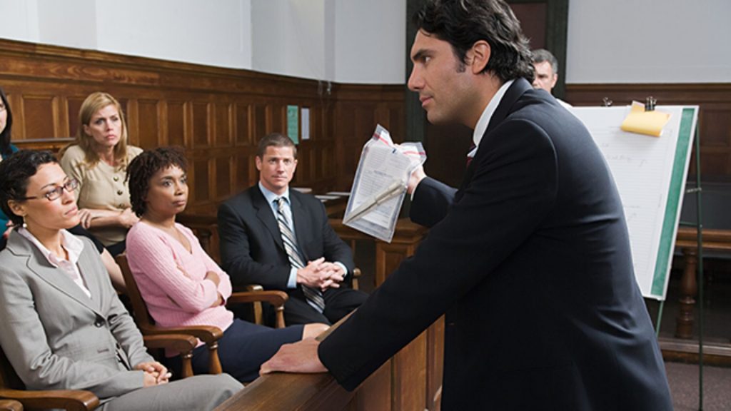 legal courtroom evidence presentation