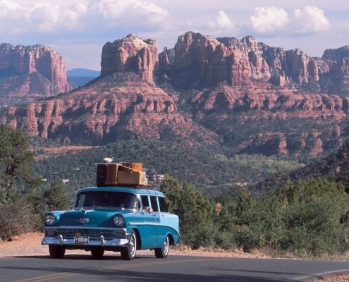 classic car scenic route