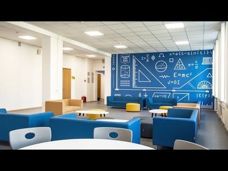 modern classroom interior