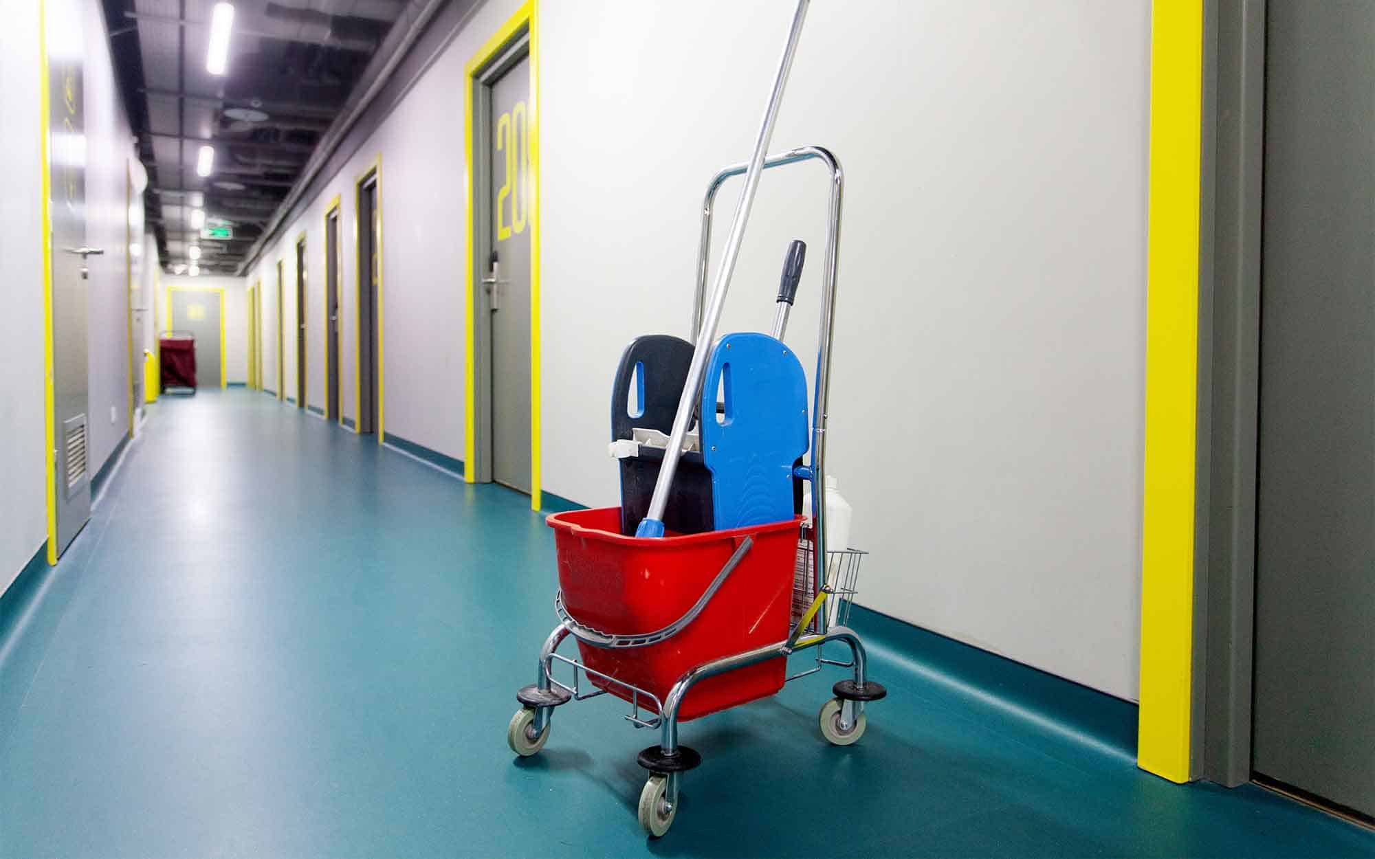 university campus clean hygiene