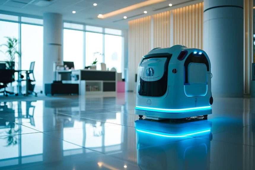 commercial cleaning equipment, building interior