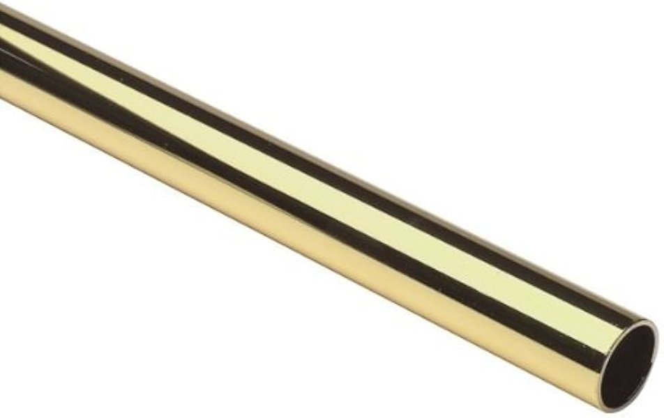Image of a polished brass rod with clear coat