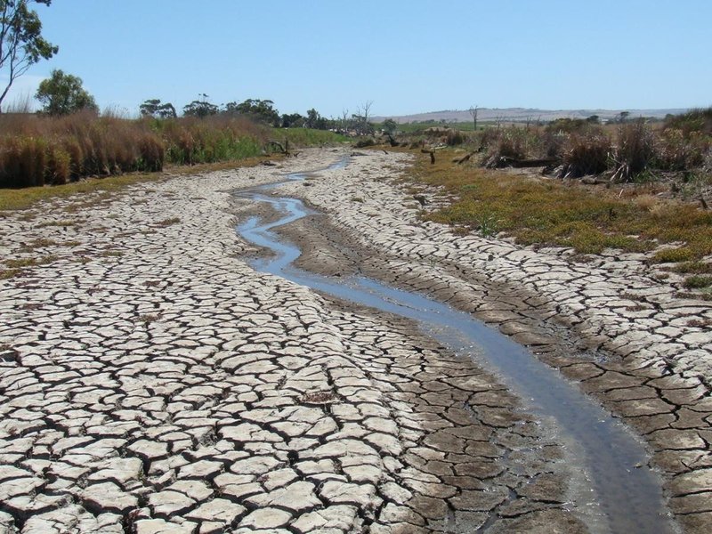 Murky river water flowing, indicating potential pollution or sediment load