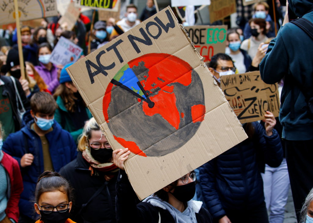 climate protest, environmental activist, climate conference stage
