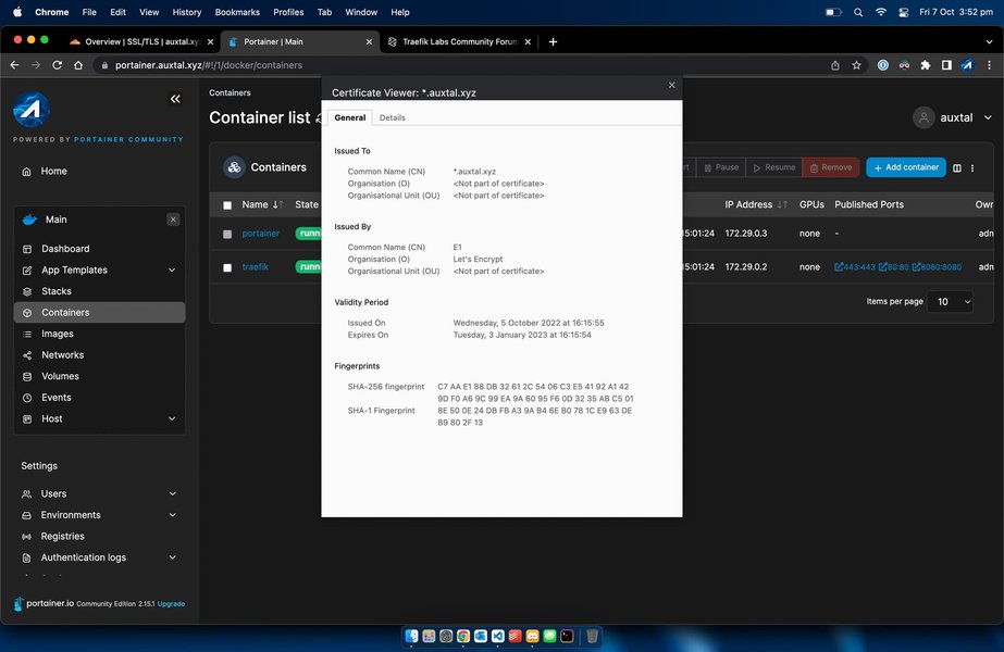Cloudflare Origin Certificate Creation UI